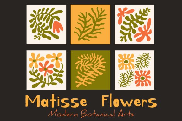 Download Matisse Flowers. Modern Botanical Art - Flowers Collection