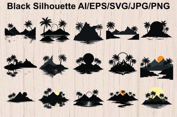 Download Silhouette Palm Trees Beach Chair Bundle - Beach chair Collection