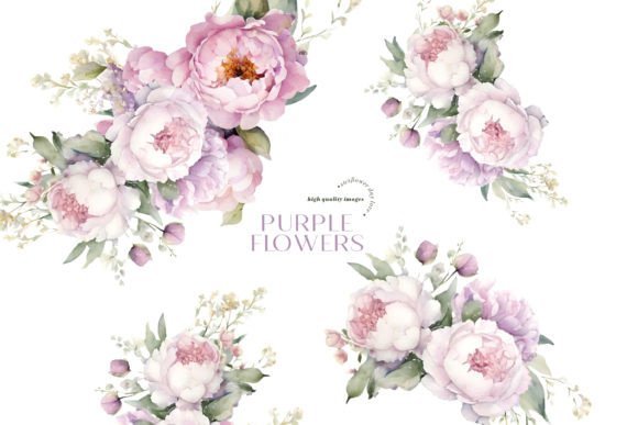 Download Purple Peony Flowers Clipart - Flowers Collection